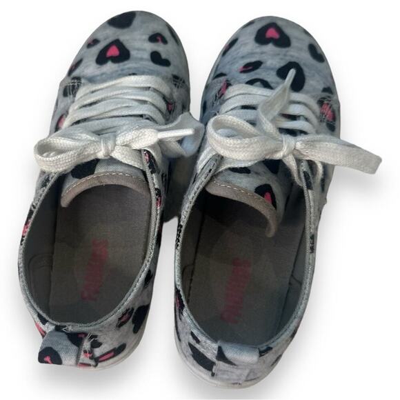Fabkids - Girls Leopard Heart Sneakers- Size 13 - Picture 5 of 8